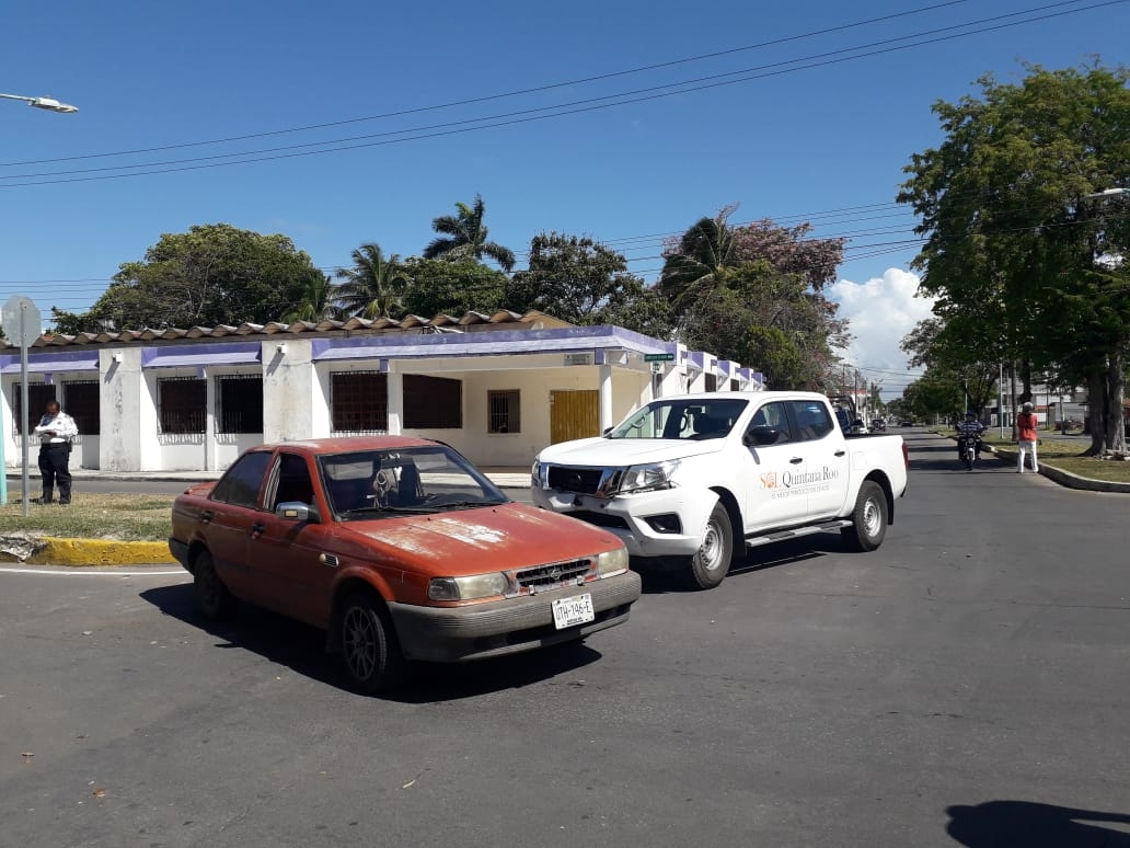 Choque deja a una persona lesionada en Chetumal Choque deja a una persona lesionada en Chetumal