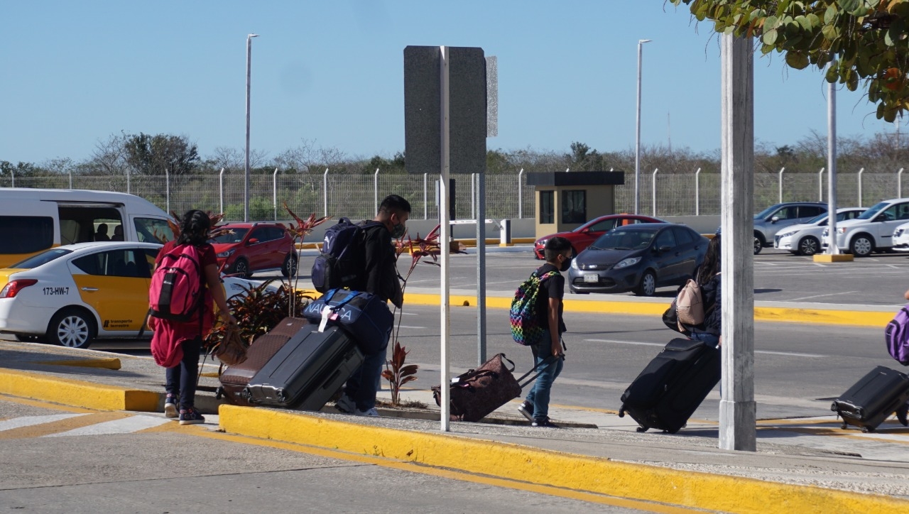 La familia llegó a Campeche vía aérea