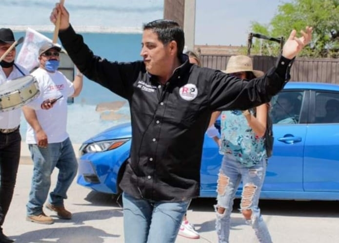 El Tekmol durante un acto de campaña