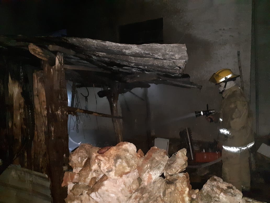 La cocina fue el lugar en donde se inició el incendio