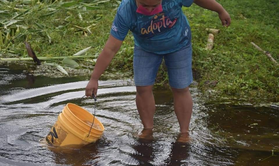 El agua que usan no es para consumo humano