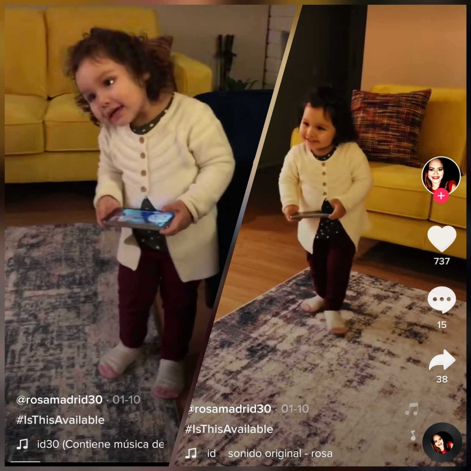 La niña se ha vuelto tremendamente famosa en redes sociales