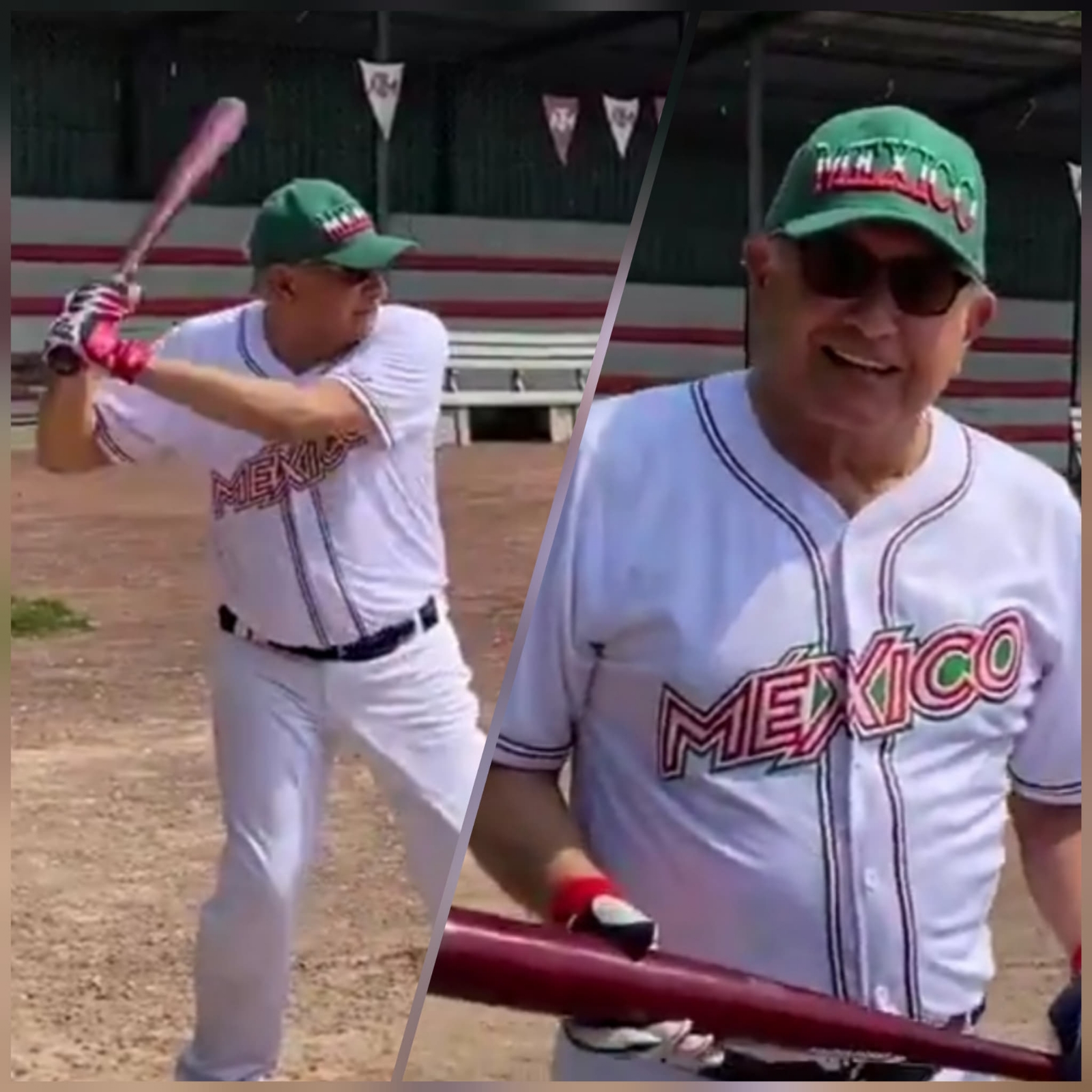AMLO fue visto jugando beisbol esta tarde. AMLO fue visto jugando beisbol esta tarde.