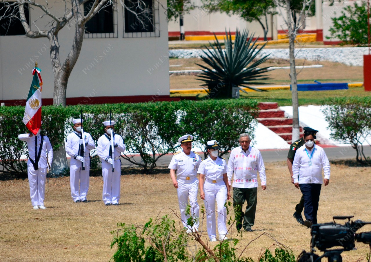 El presidente estuvo en Champotón este día