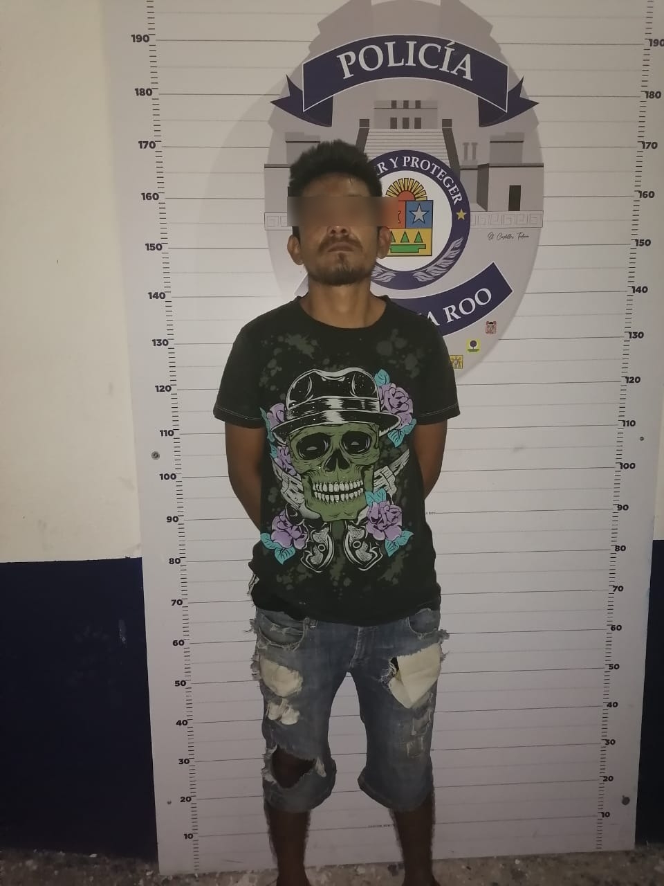 El detenido fue sorprendido en el acto El detenido fue sorprendido en el acto