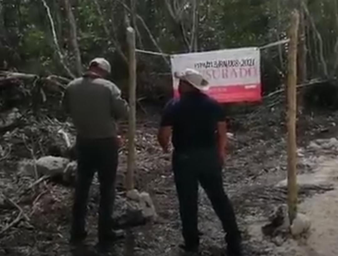 Profepa clausura camino indebido al balneario "El Chorro" en Chetumal Profepa clausura camino indebido al balneario "El Chorro" en Chetumal