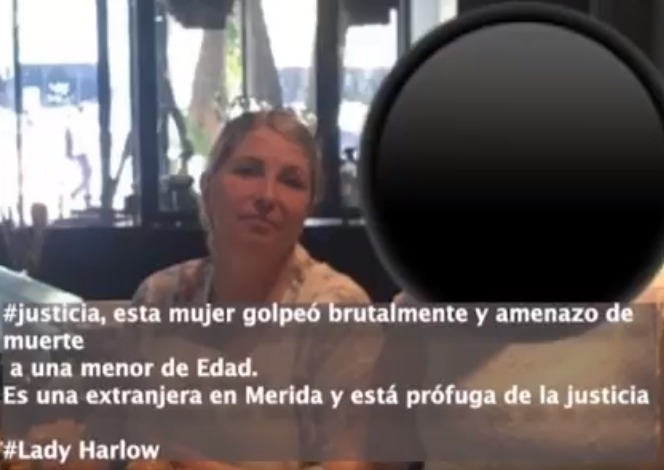 En redes sociales circula la foto de la mujer extranjera, así como una leyenda donde se pide justicia En redes sociales circula la foto de la mujer extranjera, así como una leyenda donde se pide justicia