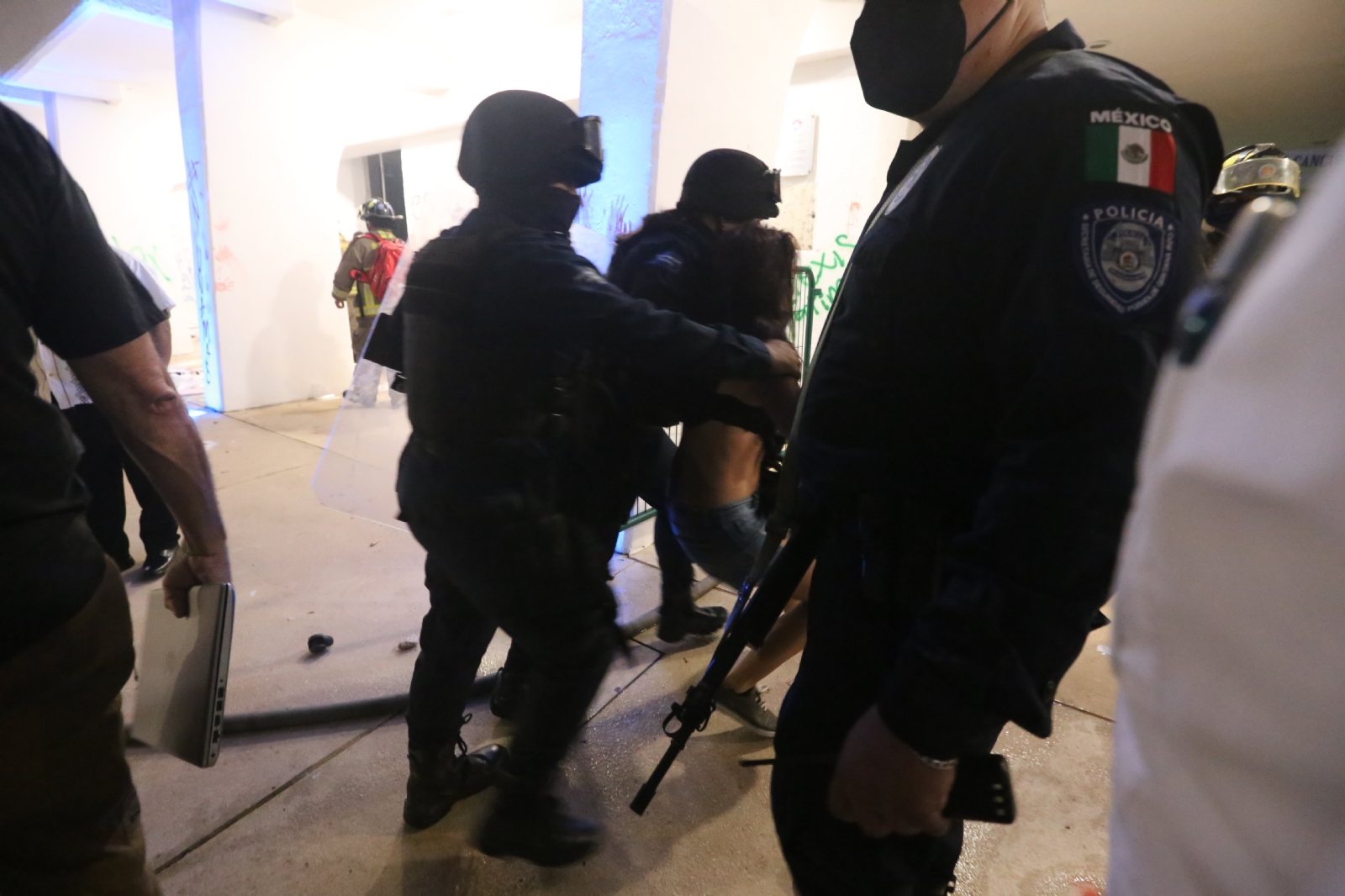 Los elementos policiacos realizaron disparos aquel 9N en Cancún