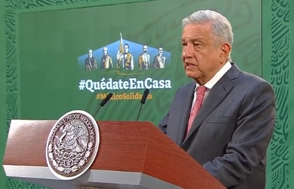 AMLO, durante su tradicional conferencia matutina
