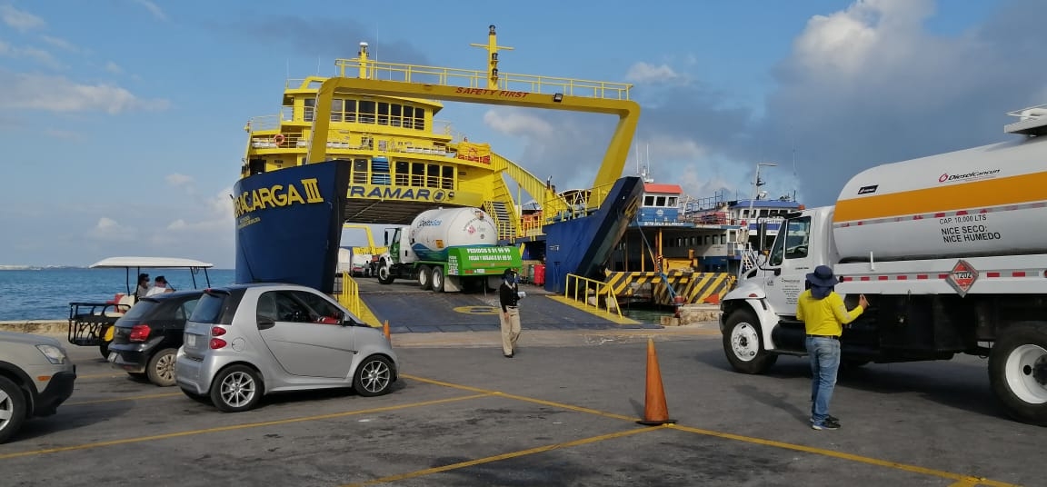 El ferry inició labores con normalidad. El ferry inició labores con normalidad.