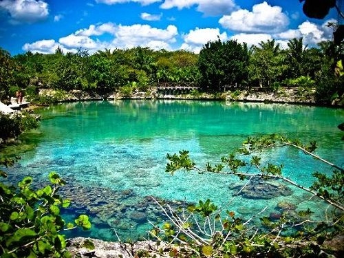 Es uno de los mayores atractivos en Cozumel y el significado de este nombre es “pequeño mar”