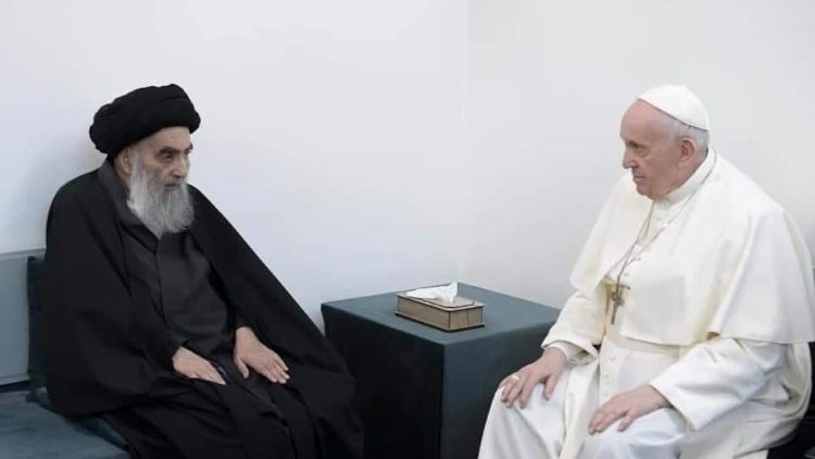 El Papa Francisco y el Ayatola Ali al-Sistanti El Papa Francisco y el Ayatola Ali al-Sistanti