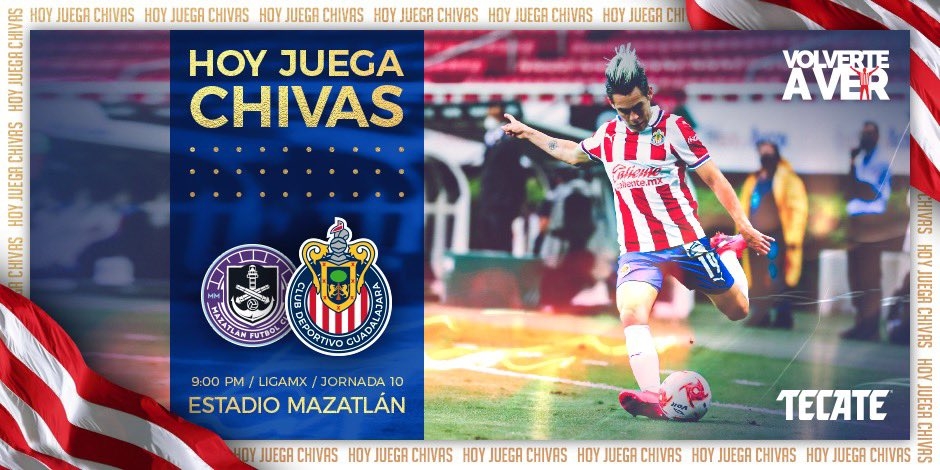 Sigue el minuto a minuto del Chivas vs Mazatlán Sigue el minuto a minuto del Chivas vs Mazatlán