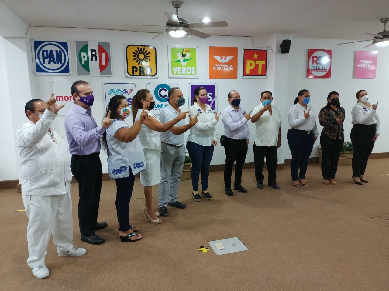 El Partido Encuentro Solidario hace 11 registros en Quintana Roo El Partido Encuentro Solidario hace 11 registros en Quintana Roo