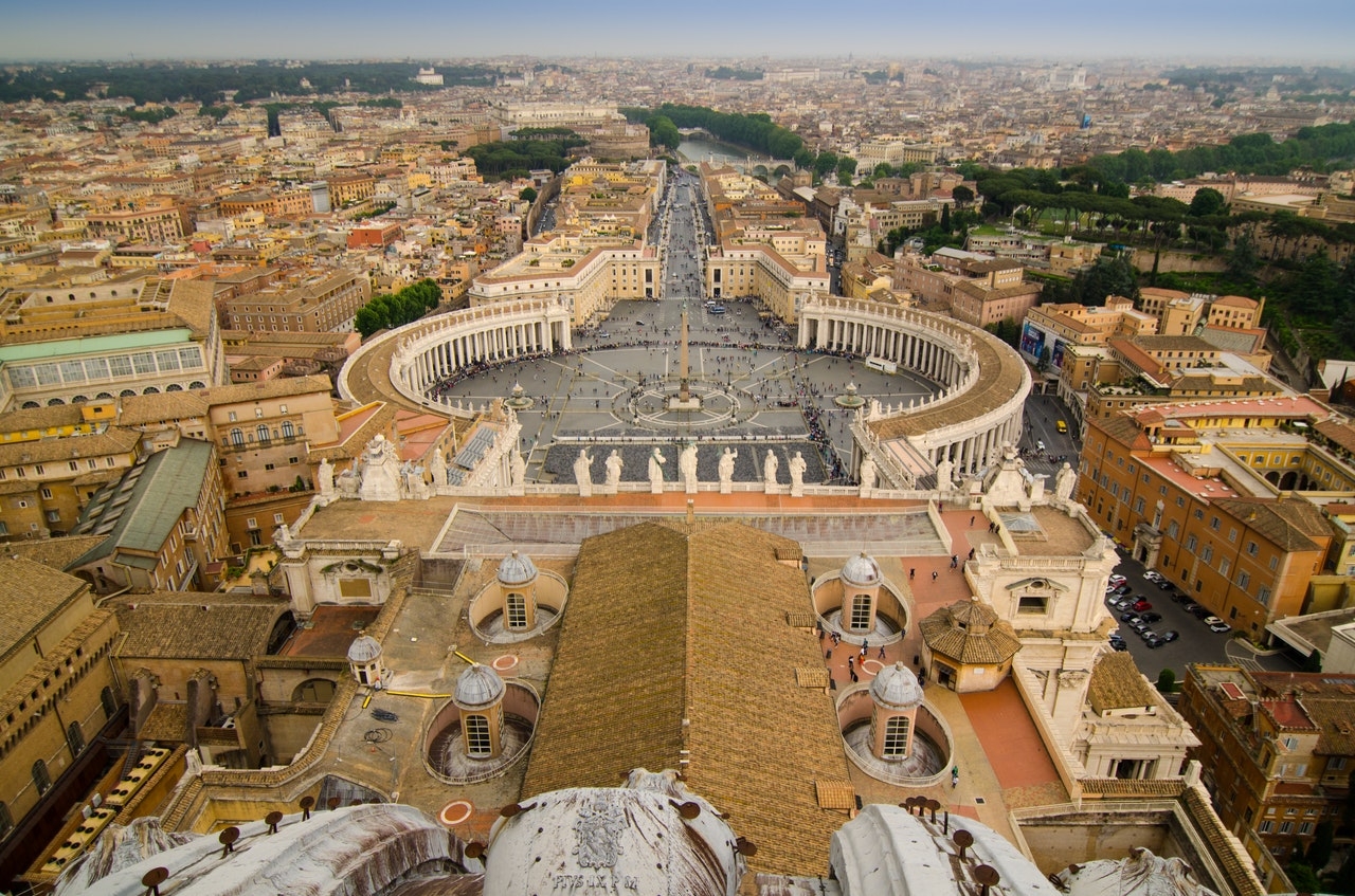 Vista de la ciudad del Vaticano desde lo alto