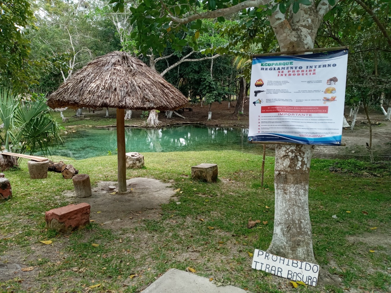 El balneario está ubicado en la comunidad de Juan Sarabia a 23 kilómetros de Chetumal El balneario está ubicado en la comunidad de Juan Sarabia a 23 kilómetros de Chetumal