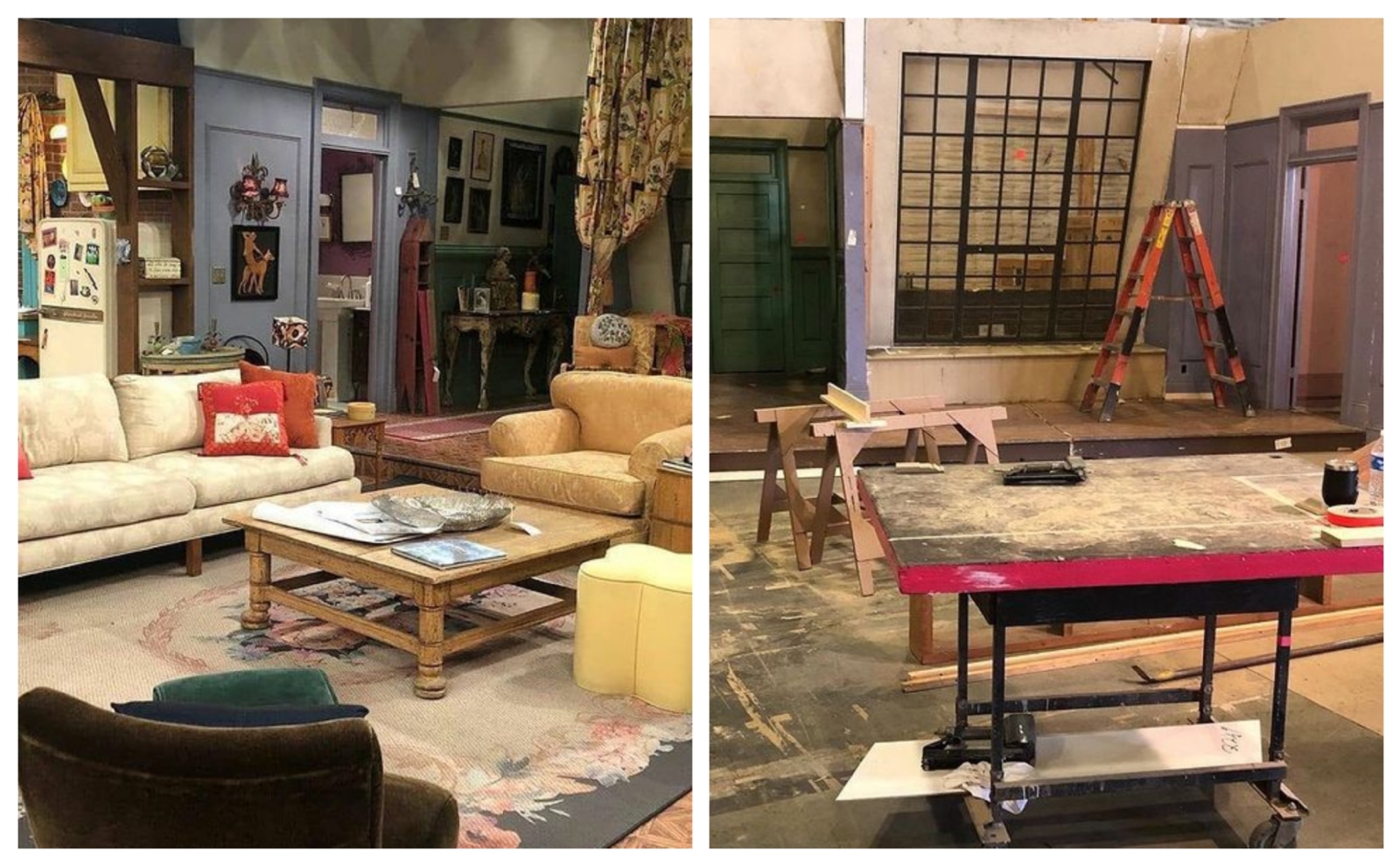 Fotografías del escenario donde se graba el reencuentro Fotografías del escenario donde se graba el reencuentro