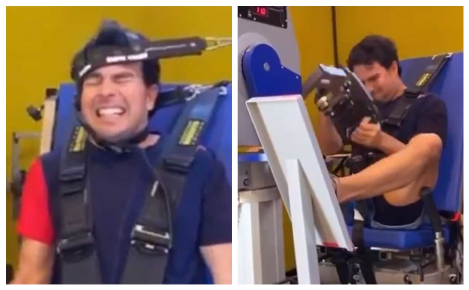 Algunos de los ejercicios del entrenamiento del piloto
