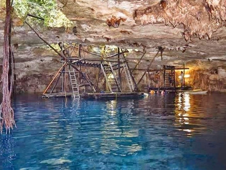 Es parte de la Ruta de los Cenotes en la Riviera Maya