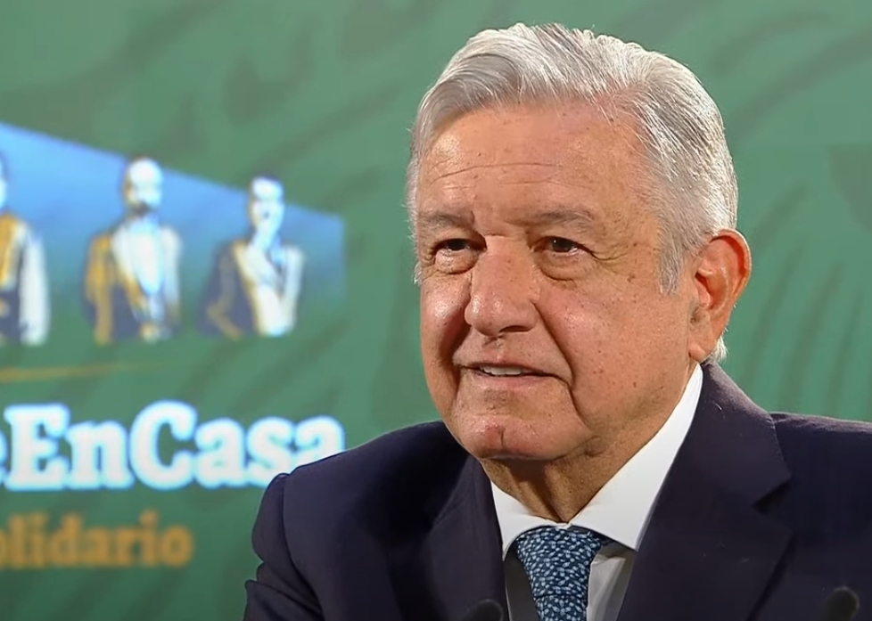 El presidente, durante su conferencia matutina de prensa