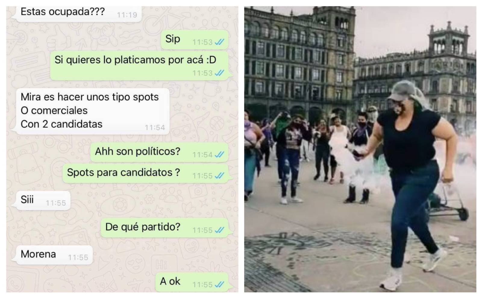 Supuesta conversación en la que se le invita a participar en los spots Supuesta conversación en la que se le invita a participar en los spots