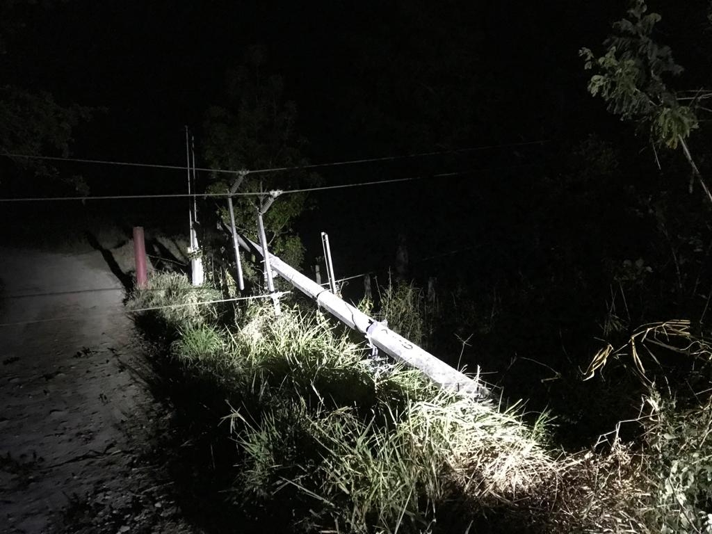 Comunidades de la carretera Chetumal-Escárcega se quedan sin electricidad