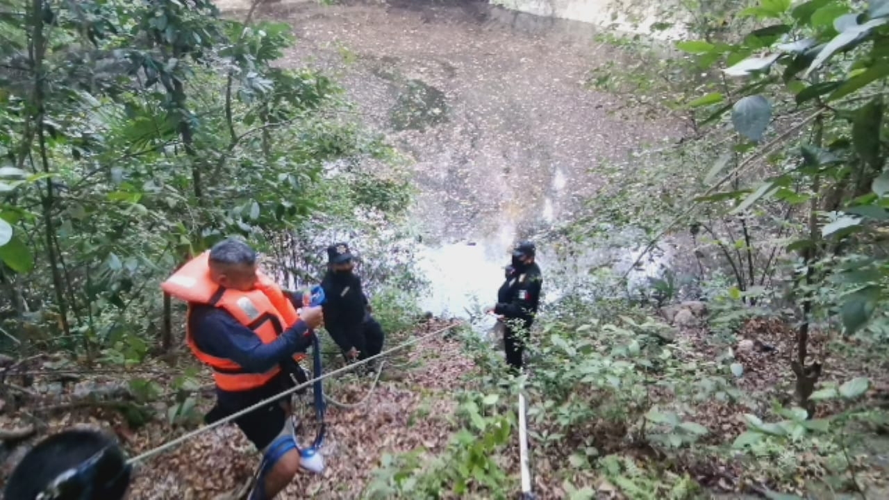 Hombre se ahoga en un cenote en Uayma, Yucatán