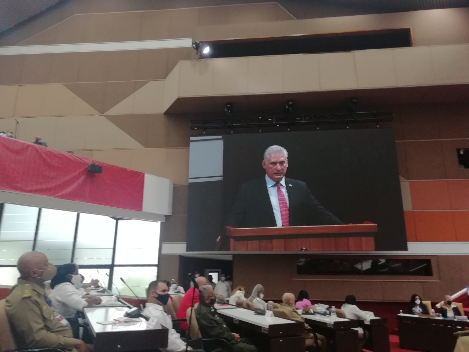 Mario Díaz-Canel durante el VIII Congreso del Partido Comunista de Cuba Mario Díaz-Canel durante el VIII Congreso del Partido Comunista de Cuba