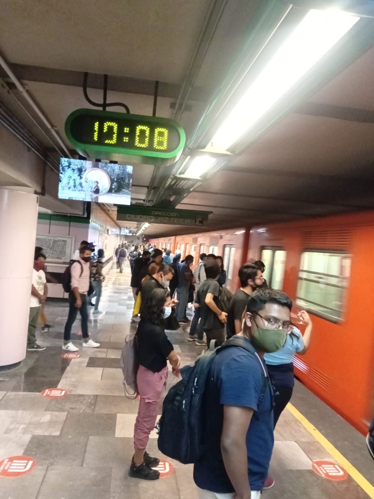 El accidente paralizó las operaciones en la estación Bosques de Aragón