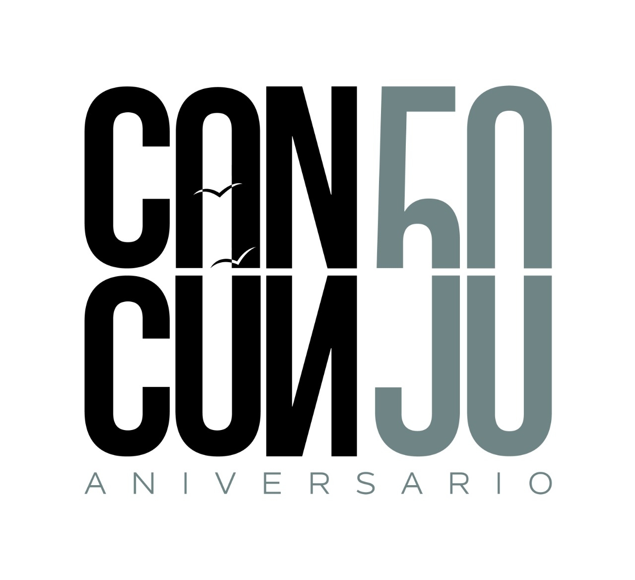 Logo del 50 aniversario de Cancún