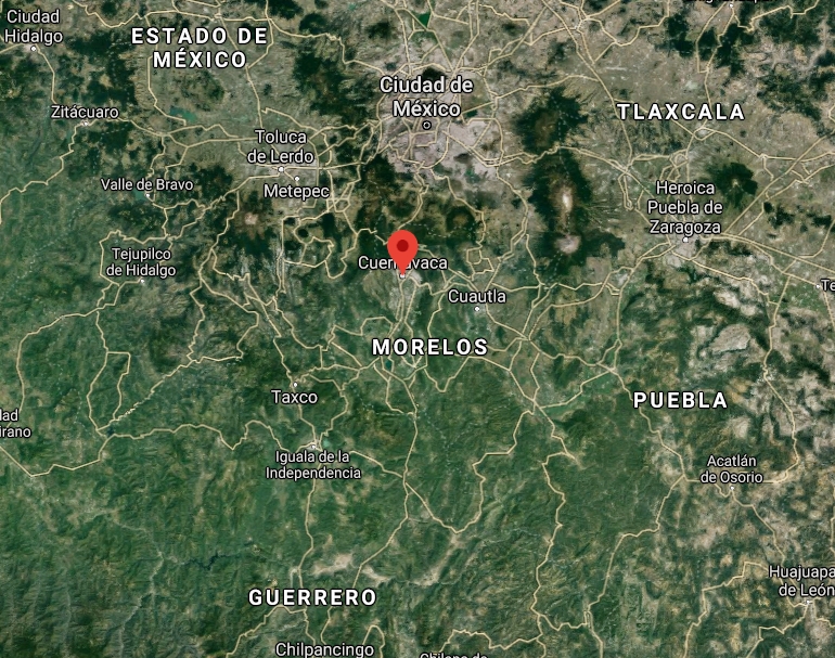 Vista satelital de Cuernavaca, Morelos Vista satelital de Cuernavaca, Morelos