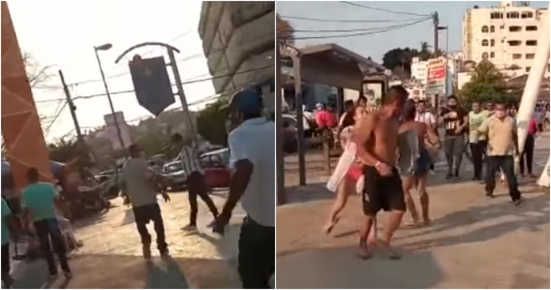 Un grupo de comerciantes agredió a un hombre Un grupo de comerciantes agredió a un hombre