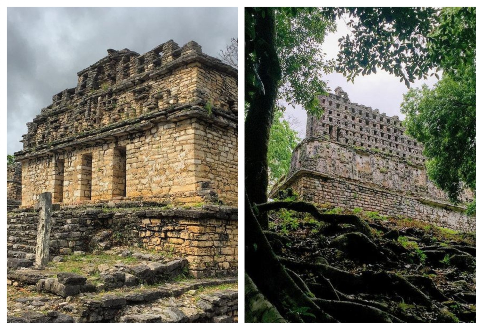 Ejemplos arquitectónicos de Yaxchilán