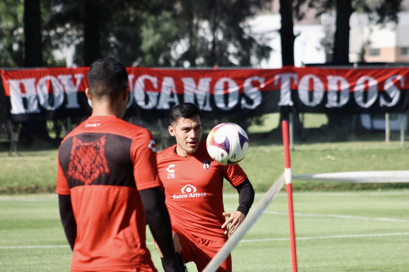 Jugadores del Atlas previo al partido Jugadores del Atlas previo al partido