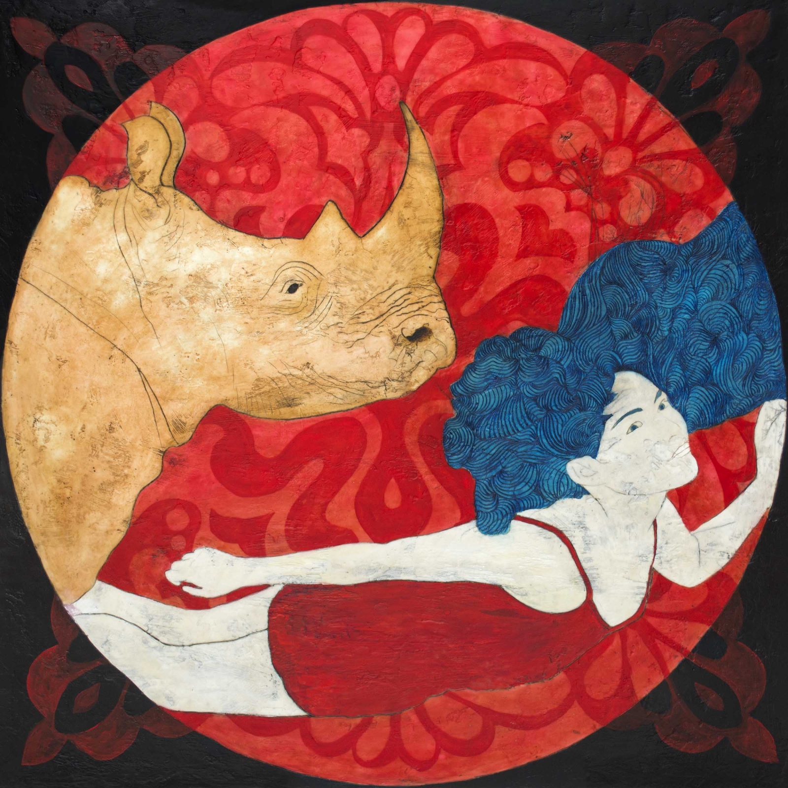 La reunión con las emociones, como el amor y el odio, trasluce la estética del artista La reunión con las emociones, como el amor y el odio, trasluce la estética del artista