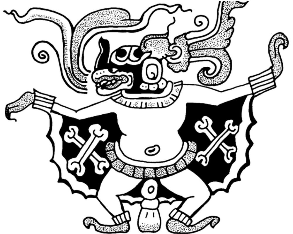 La palabra 'Camazotz' se forma con los vocablos mayas K'iche' kame, que quieren decir "muerte", y sotz', que significa "murciélago" La palabra 'Camazotz' se forma con los vocablos mayas K'iche' kame, que quieren decir "muerte", y sotz', que significa "murciélago"