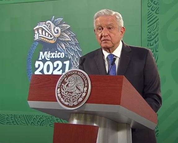López Obrador, durante su conferencia matutina López Obrador, durante su conferencia matutina