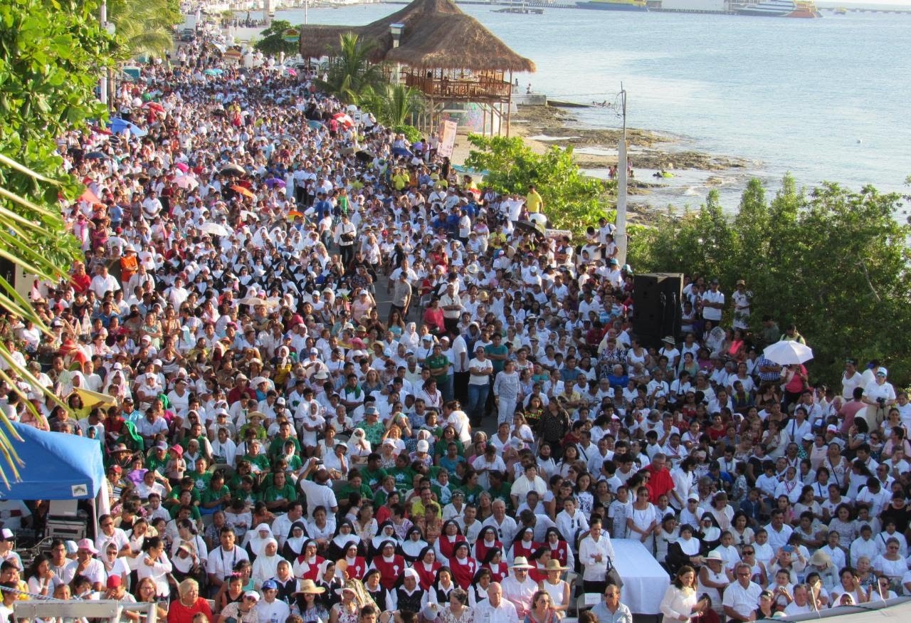 Así se vivió la festividad en 2018 en Cozumel