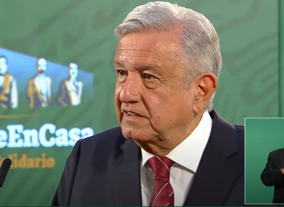 López Obrador durante su conferencia de prensa López Obrador durante su conferencia de prensa