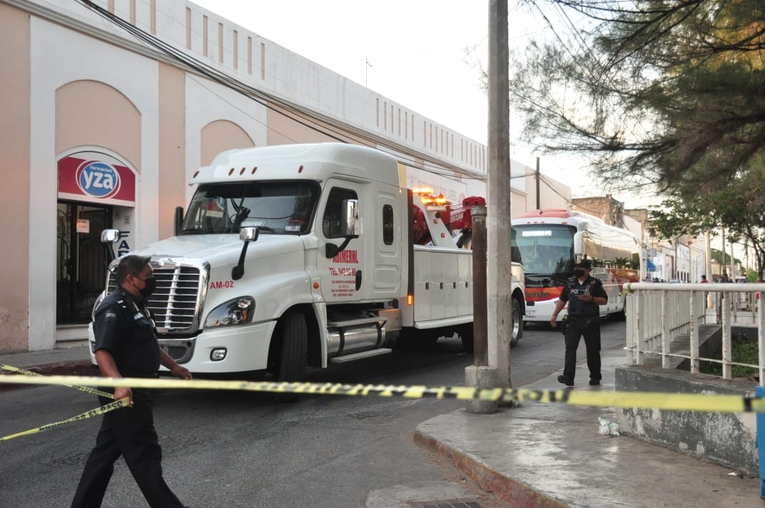 El hombre fue trasladado al hospital