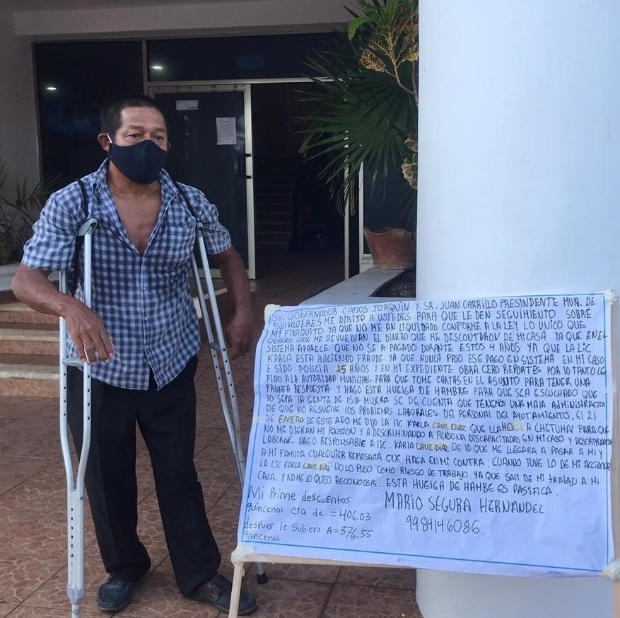 Acusa al Ayuntamiento de Isla Mujeres de incumplimiento