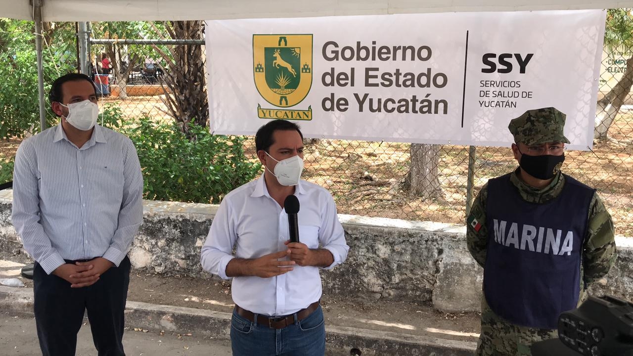 Mauricio Vila visita vacunación en Santa Rosa Mauricio Vila visita vacunación en Santa Rosa