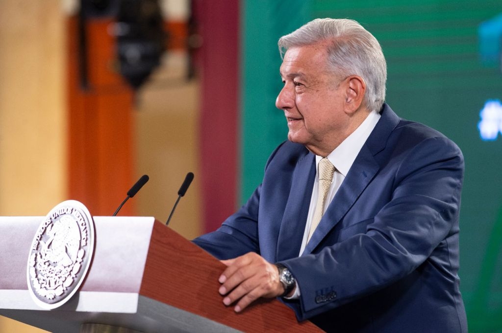 López Obrador, durante su conferencia de prensa
López Obrador, durante su conferencia de prensa