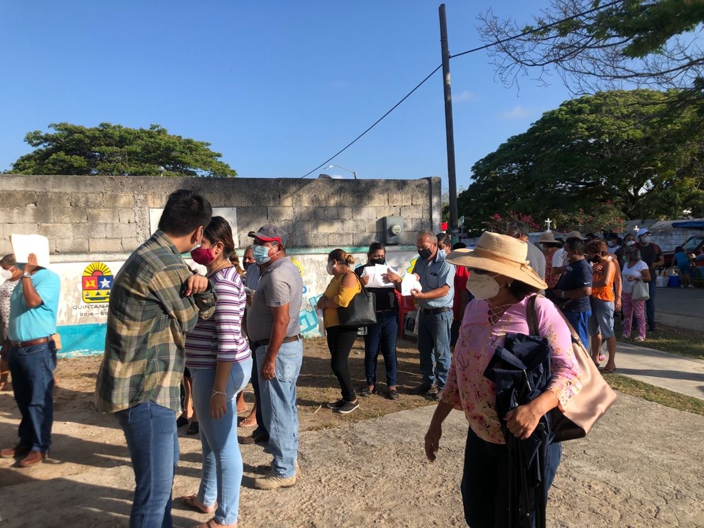 La inoculación comenzó en Calderitas La inoculación comenzó en Calderitas