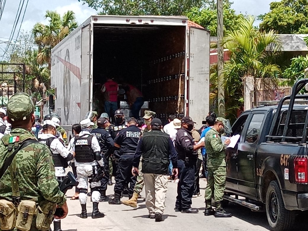 Elementos de las Fuerzas Armadas y Policía Municipal participaron en el operativo Elementos de las Fuerzas Armadas y Policía Municipal participaron en el operativo