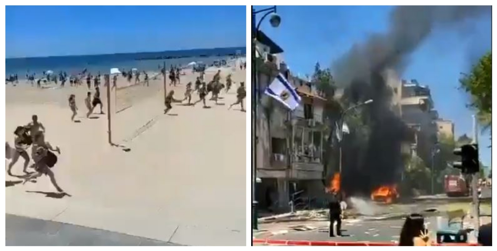 Ataque con cohetes en Israel