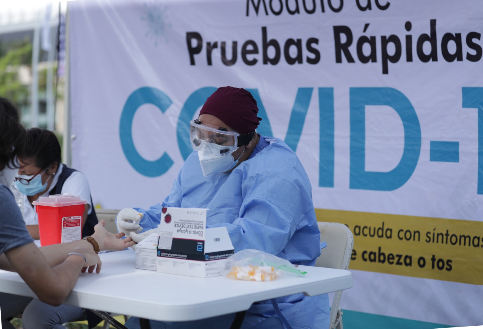 La Secretaría de Salud Estatal, implementó esta estrategia entre diciembre de 2020 y febrero de 2021, durante el segundo rebote contagios