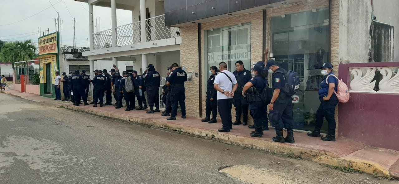Realizan prueba antidoping a policías municipales en Kantunilkín