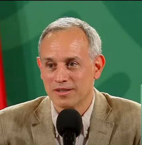 Hugo López-Gatell durante la conferencia de prensa vespertina