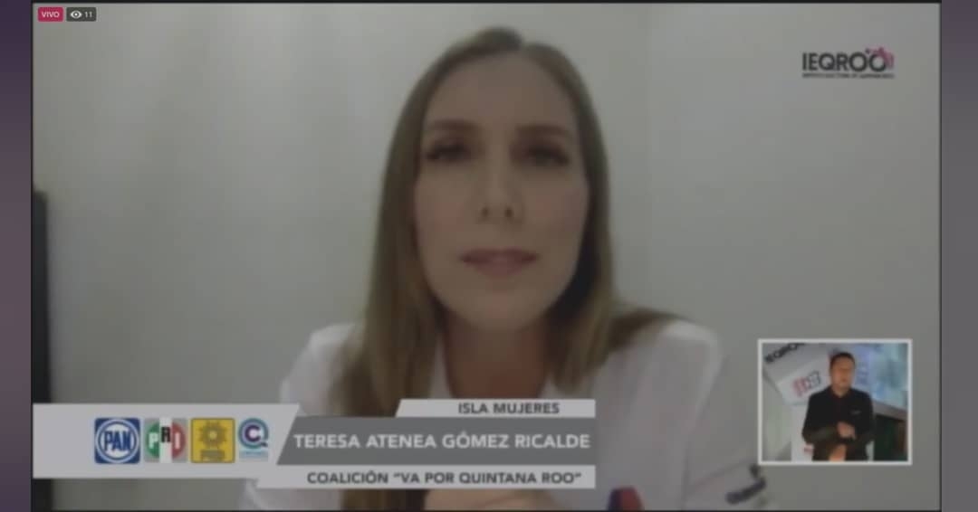Atenea Gómez presentó sus propuestas de gobierno en un lapso de 10 minutos